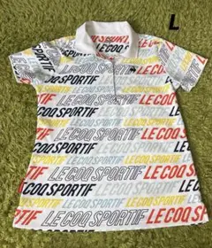 le coq sportif ロゴプリントポロシャツ L