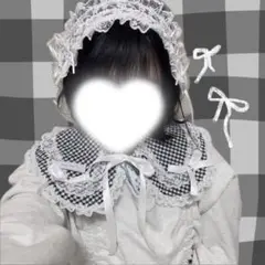 black mini gingham collar ハンドメイド つけ襟 付け襟
