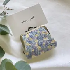完成品✨ 【希少】skyful × feather で小銭入れ　ミナペルホネン