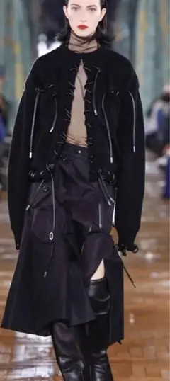 お値下げ新品 sacai 2022awニットブルゾン