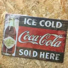 ❶ Coca Cola ブリキ看板