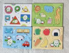 いないいないばあ かたちあわせ 4シート　わんわん　ぽうぽ　パズル　1才　２才