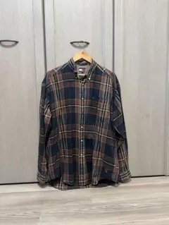 TOMMY HILFIGER 長袖シャツ L ネイビー系チェック