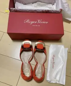 Roger Vivier ロジェヴィヴィエ フラットシューズ オレンジ
