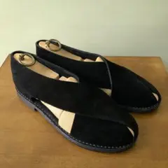 SOLOVIEREソロヴィエール スエード レザーサンダル41 Jacques Solovière Paris | BIARRITZ BEIGE