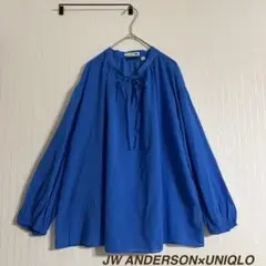 ✧̣̥̇JW ANDERSON×UNIQLO コットン シアーボリュームブラウス