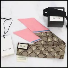 グッチ(Gucci) GGビー ハチ シルク ネックボウ ストール 499226