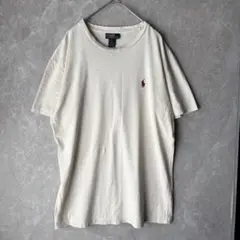 ダメージあり Polo by Ralph Lauren メンズ半袖Tシャツ ロゴ