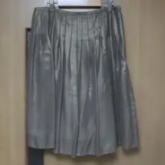 【美品】大きいサイズ　プリーツシフォンスカート