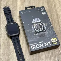 【美品】HAYLOU IRON N1 ブラック スマートウォッチ