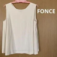 FONCE オフホワイトノースリーブ　トップス