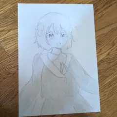 しぐれうい　イラスト　鉛筆画