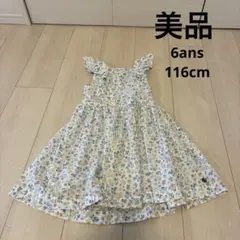 美品　プチバトー　6ans 花柄ワンピース