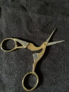 金色の鳥型糸切りばさみ 約10cm