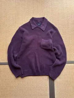 Noah Seed Stitch Collar Sweater noah ノア