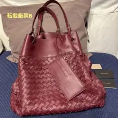美品 BOTTEGA VENETA ボッテガヴェネタ トートバッグ ボルドー