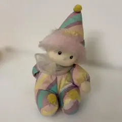 カラフルストライプ ピエロ人形