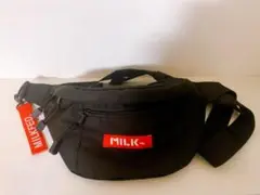 ★美品★ MILKFED. ブラック ボディバッグ ウエストポーチ ナイロン