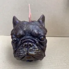 フレンチブルドッグキャンドル ダークブラウン