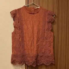 レース　トップス　タンクトップ