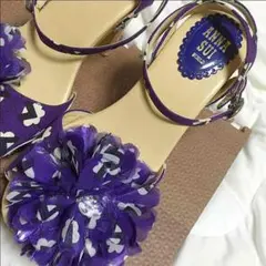 ANNA SUIお花モチーフストラップサンダル