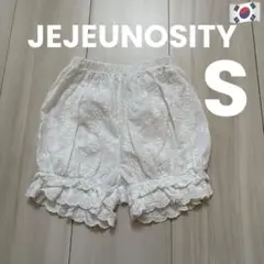 美品【JEJEUNOSITY】ショートパンツSサイズ ホワイトジェジェウノシティ