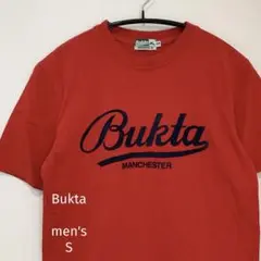 【超美品】 バクタ MANCHESTER 赤 Tシャツ ロゴ マンチェスター S