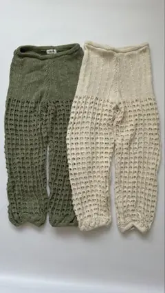 yonkon クロシェ　knit jogge ヨンコン