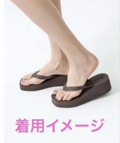 SLEEPERS ブラック 厚底 トングサンダル RH別注