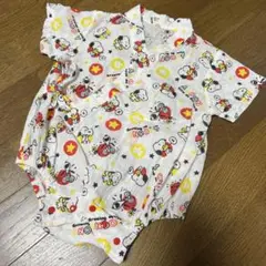スヌーピー ベビー甚平 ロンパース 60-70cm