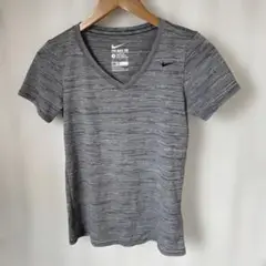 Nike Dri-FIT VネックTシャツ グレーSサイズ