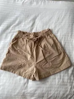 ウニクロ　UNIQLO ベージュ リネン混紡 ショートパンツ Linen