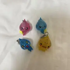 しずくちゃん めじるしアクセサリー うるおいちゃん アセオ君 ナミダ君 4つ