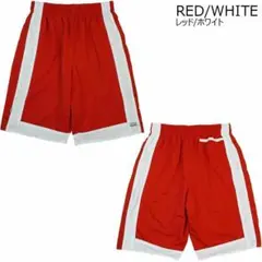 M新品プロクラブヘビーメッシュバスケショーツProclub赤白レッドハーフパンツ