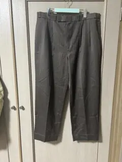 90s Euro ブラウン 2タックスラックス ワイド ヴィンテージ古着