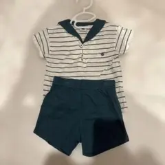 BEBE BATTEAU セーラー襟上下セット