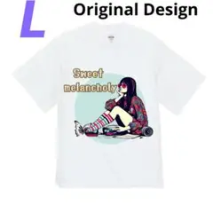 Tシャツ メンズ レディース 女の子 ノスタルジック ハイクオリティ L