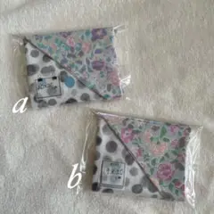 1360・ハンドメイド♡ダブルガーゼハンカチ 二枚セット