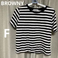 BROWNY ストライプ　Tシャツ