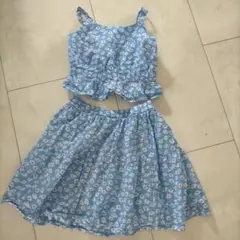 子供用 女の子 セットアップ キャミソール スカート