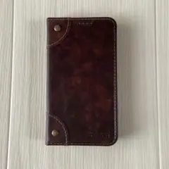 iPhone 13 mini ケース 手帳型 ブラウン