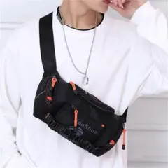 HaoShuai ボディバッグ ブラック