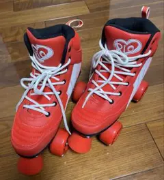 【美品】RIO ROLLER ローラーシューズ レッド（23.5〜24cm）