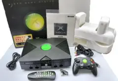 ☆ Xbox Ver.1.0、コントローラー、ケーブル、DVD再生キット、外箱