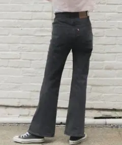 Levis70s HIGH FLARE ハイウエストフレアデニム ブラック　23