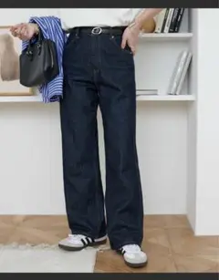 DISCOAT USコットンデニムストレートパンツ