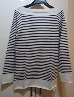 美品 YURIPARK ユリパーク ボーダーコットンニット