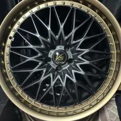 美品フルオーダーwork VSXV 18インチ 8.5j盗難防止ナット付き vs-xv-85j-18-bsb-1-