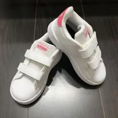 未使用　adidas ホワイト/ピンク スニーカー　14cm