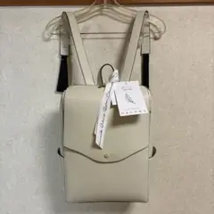 【新品】レガートラルゴ かるいかばん 軽量アイボリー リュックバック白ホワイト